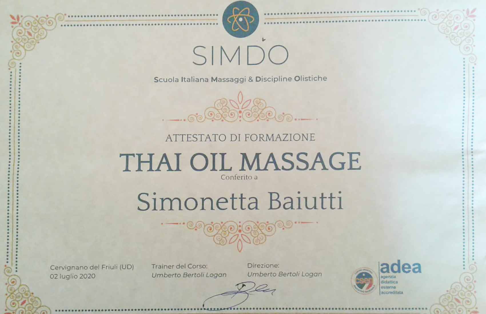SIMO Massaggi Professionali Nimis - Nimis